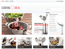 Tablet Screenshot of cookingideal.com